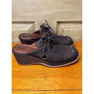 Donald J Pliner Sport Women’s Brown Leather Mules Clogs Size 7 M